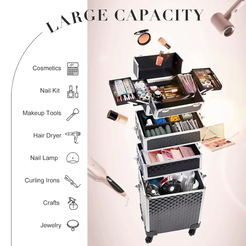 Stagiant Large Capacity Makeup Cases
